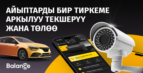 Balance.kg: бир колдонмодон айып пулдарды текшерүү жана төлөө